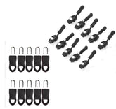 Zipper Slider Replacement, Adjustable Zipper Fixer Zipper Pull for Luggage Backpack Wallets Suitcases Tents Jackets Skirts Jeans